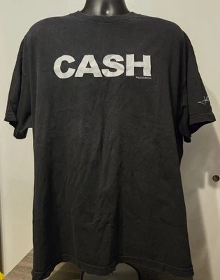 Vintage Johnny Cash T-Shirt 2004 Medium Zion Rootswear Black Mens 2X *NO TAG - Image 1 of 3