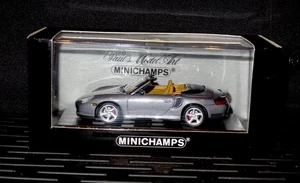 Minichamps 1/43 Porsche 911 Turbo Cabriolet 2003 grau Diecast Scale Modellauto - Bild 1 von 5