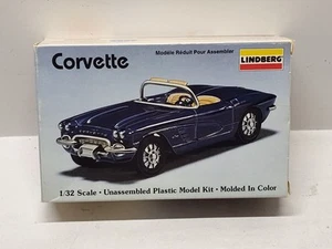 Kit modellino plastica Corvette Roadster Lindberg 1/32 1959 #605-10 giocattolo non assemblato - Foto 1 di 7