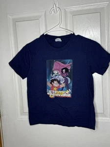 Steven Universe Shirt Boys Size Small 6-8 Blue Short Sleeve Cartoon - Picture 1 of 4