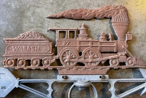 Metall Wabash Zug Wetterfahne Topper Maryville Missouri Robbins Vintage - Bild 1 von 6