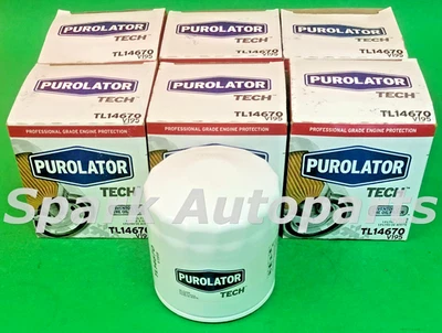 Estuche de 6 filtros de aceite de motor PUROLATOR TECH TL14670 para Dodge, Chrysler, PH16 Foto 1 de 3