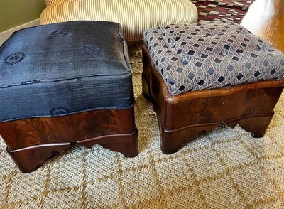 Par de reposapiés de chapa de caoba - 1850, William Hamilton Foto 1 de 4