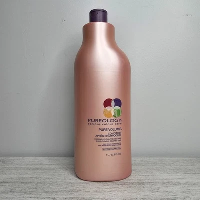 PUREOLOGY Pure Volume Conditioner | Fine Color-Treated Hair | 33.8 fl oz / 1 L - Image 1 of 2
