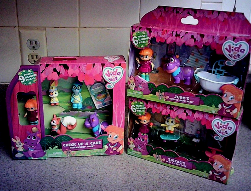 3 CONJUNTOS Vida the Vet Chequeo y Cuidado Paquete de Amistad Fundición y Cuidado y Baño de Burbujas Foto 1 de 1