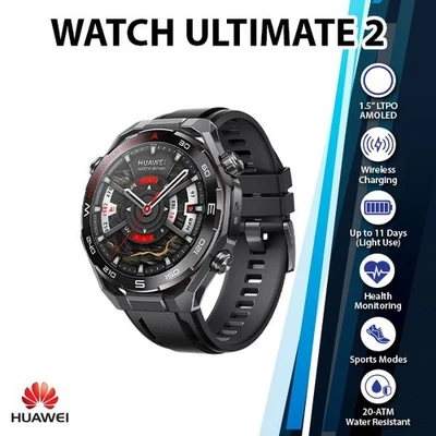 HUAWEI WATCH Ultimate 2 Bluetooth iOS Android Smartwatch (BLACK/AMOLED/eSIM) - Image 1 of 4