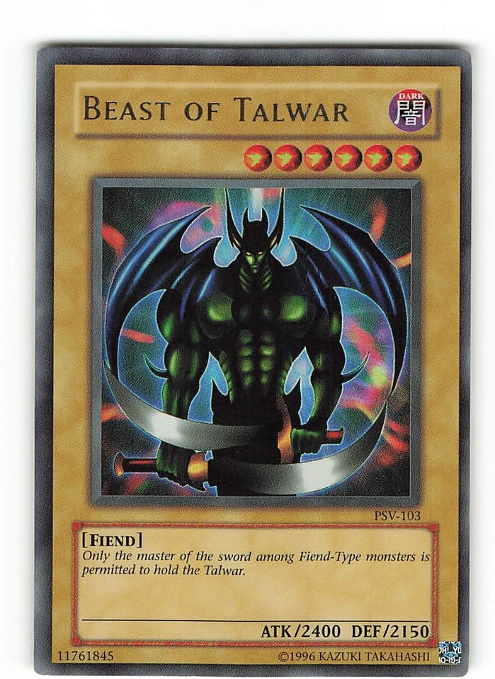 Yugioh BESTIE VON TALWAR , psv-103 Ultra Rare englisch Near Mint  - Bild 1 von 2