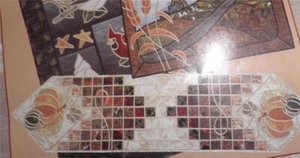 INDIAN SUMMER TABLE RUNNER Pre-cut Fabric Kit + Book Bear Paw Productions NEW - Picture 1 of 9
