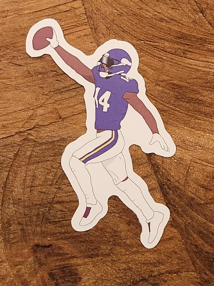 🏈STEFON DIGGS STICKER Vikings Buffalo BILLS NFL Football Laptop Sticker🏈 - Image 1 of 1