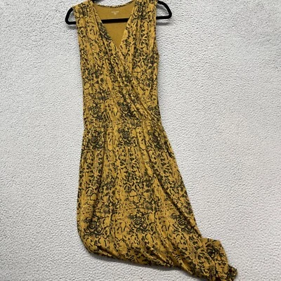 Vestido Granate Hill Para Mujer S Marrón Estampado Reptil Sobrepelliz Cuello Maxi Bolsillo Foto 1 de 4