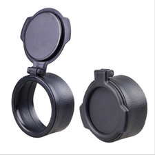 1Pc Size 30mm Caliber Rifle Scope Quick Flip Open Lens Covers Cap Black New