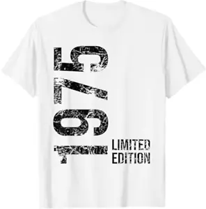 1975 Limited Edition Vintage T-Shirt - White - S TO 5XL - Picture 1 of 2