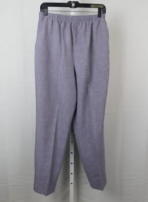 Pantalones informales Blair cintura elástica cómodos de pierna recta - 14, púrpura #2412 Foto 1 de 4