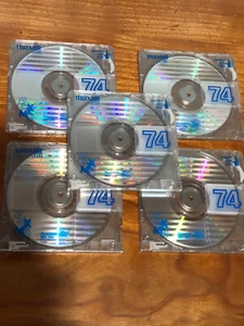 5- MAXELL SX-74  Blue/Chrome. 74 Minute.  - Picture 1 of 5