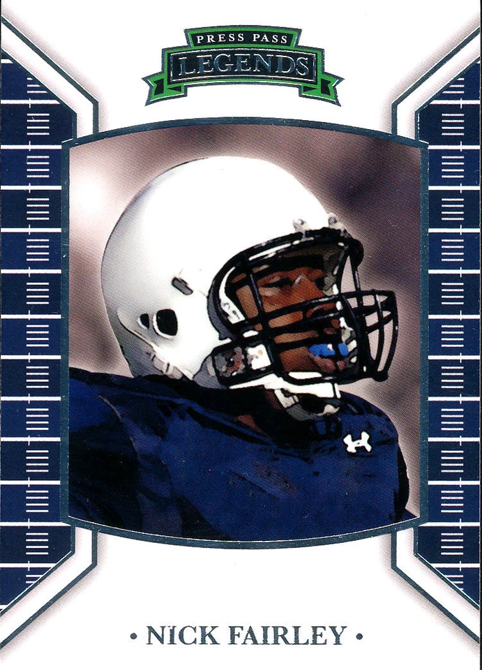 PRESS-PASS LEGENDS Nick Fairley RC SAINTS RAMS LIONS AUBURN Tigers - Image 1 of 1