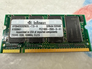 Infineon Memory HYS64D32029GDL-7.5-A PC2100S-2533-0-A1 - Picture 1 of 2