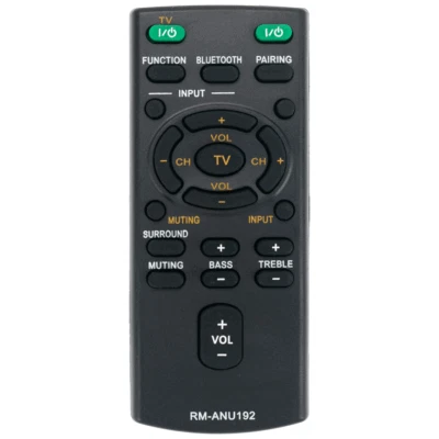 Replace Remote Control For Sony Soundbar RM-ANU192 HT-CT60BT SA-CT60BT HT-CT60 - Image 1 of 4