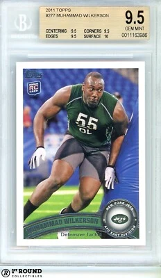 Muhammad Wilkerson RC BGS 9.5: 2011 Topps Rookie Card Highest Subgrades POP 4 - Image 1 of 3
