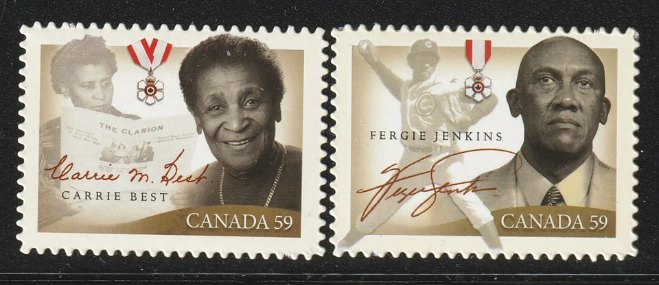 Canadá #2433i-2434i, Mes de la Historia Negra, Folleto Estampillas Troqueladas MNH 2011 Foto 1 de 1