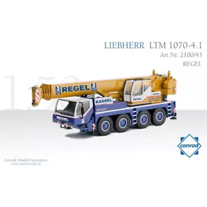 Conrad 1:50 Scale Liebherr LTM 1070-4.1 Mobile Crane 'Regel' - Picture 1 of 1