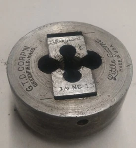 Little Giant 1/2”-13 NC Pipe Threader Die Head - 3" diameter - used - Picture 1 of 2