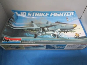 Monogram A-18 Strike Fighter #5807 1:48 Scale Model Airplane Kit NOS ~ K2#5 - Picture 1 of 4