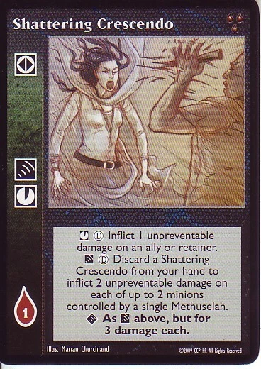 Shattering Crescendo VTES CCG HttB original - Image 1 of 1