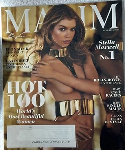 MAXIM MAG: Stella Maxwell On the cover BRAND NEW In Coltr SLV ,No Label, 1/ 2016 - Picture 1 of 1