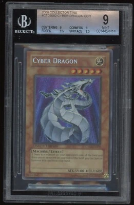Yu-Gi-Oh! BGS 9 Cyber Dragon 2006 Collector's Tins CT03-EN002 Secret Rare - Image 1 of 2