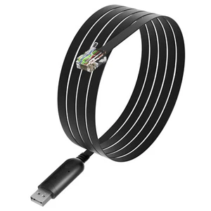 6P4C RS232 Serial Cable with FTDI-FT232 Chip Adapter for APC PDU UPS 6.5ft / 2M - Picture 1 of 8