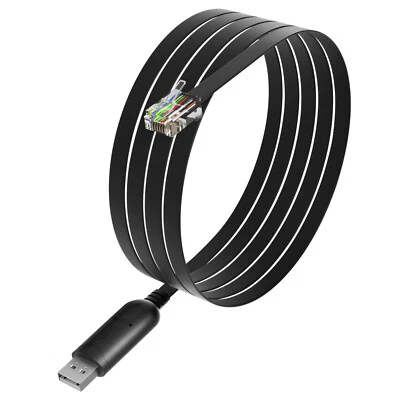 6P6C RS232 Serial Cable with FTDI-FT232 Chip Cable for APC PDU UPS 940-0144A - Image 1 of 4