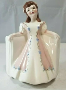 Vintage Florence Keramik Pasadena ca. Figurenvase / brünett / 6 1/2" hoch - Bild 1 von 7