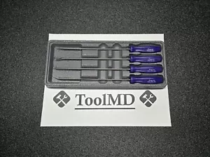 Snap-on Tools USA NOS 4pc DARK PURPLE Mini Hard Handle LONG Pick Set ASAL204BDP - Foto 1 di 10