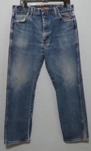 READ Wrangler FR 13 Original Jeans Men's 36x32 Blue Flame Resistant CAT2 2112 - Picture 1 of 17