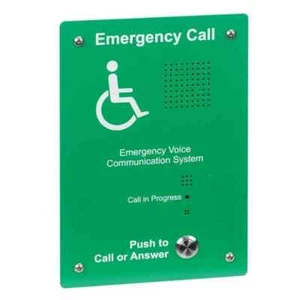 C-Tec EVC302GF Type B Green Disabled Refuge Handsfree EVC Flush Outstation - Picture 1 of 2