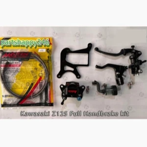 NEW Kawasaki Z125 Handbrake kit (Steel bracket) Caliper Stunt Motorcycle Parts - Imagen 1 de 7