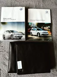 GENUINE VW GOLF GTI GTD 2012-2017 OWNERS MANUAL HANDBOOK WALLET PACK B-690 - Picture 1 of 6