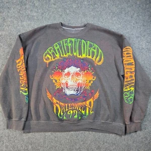 Sudadera Grateful Dead Gran Tamaño Halloween 1970 Stony Brock, NY Gris Talla S/M - Imagen 1 de 8
