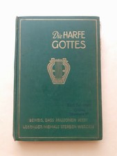 Die Harfe Gottes 1926 Wachtturm Zeugen Jehovas vorher Bibelforscher