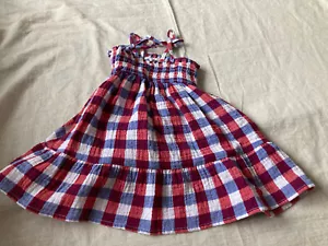 cat and jack girls Red White And Blue Sundress Size 12M - Picture 1 of 4