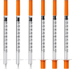 U-100 Syringe with 31G 5/16" 8MM, 1Cc/Ml 31 Ga Lab Tools Syringes, 25Pcs Individ - Picture 1 of 12