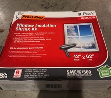 Frost King 9 Pack Indoor Window Insulation Shrink Kit 42"x 62"