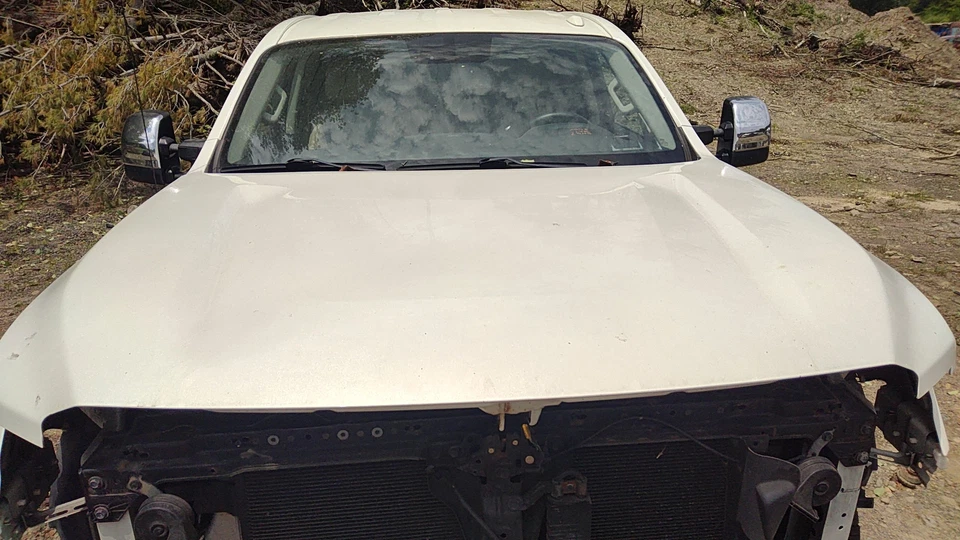 16 NISSAN TITAN XD Hood Pearl White qab - Image 1 of 2