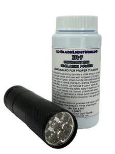 XR7 Contamination Simulation Germ Powder With 9 Led UV Light - Picture 1 of 6