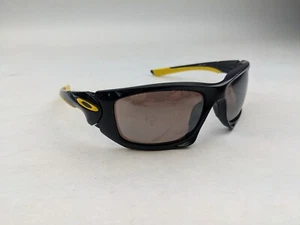 Gafas de sol Oakley Scalpel OO9095-10 negras amarillas envolventes marcos 58-17 135 EE. UU. - Imagen 1 de 8