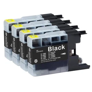 4 Black Ink Cartridges for use with Brother DCP-J725DW, MFC-J625DW, MFC-J6910DW - Picture 1 of 4