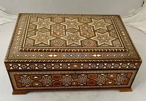 Moorish Inlaid Jewelry/Trinket Box - Picture 1 of 16