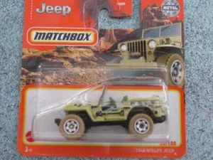 M2050 1948 WILLYS JEEP Tan desert camo Matchbox 2022 050/100 CaseC - Picture 1 of 1