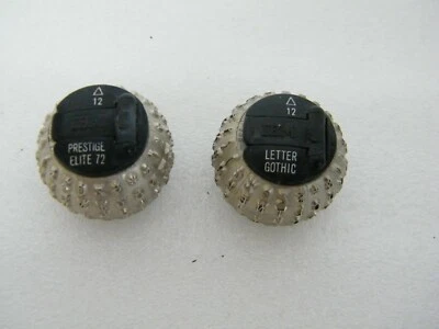 IBM TYPWRITER PRESTIGE ELITE 72 LETTER GOTHIC12 PITCH SELECTRIC 2 FONT BALLS (2) - Image 1 of 3