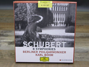 SHUBERT: 8 Symphonies, Berliner Philharmoniker - Karl Bohm 4 CD BOX Set